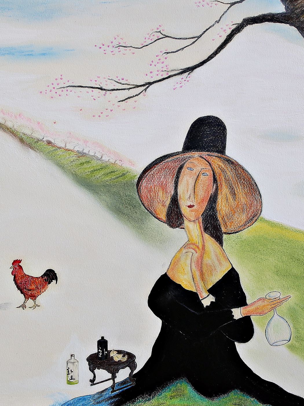 Woman and Wine